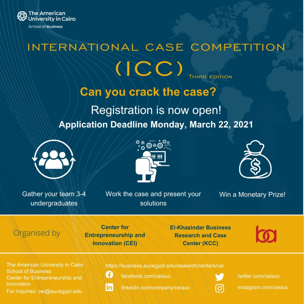 International Case Competition, AUC School of Business GBSN